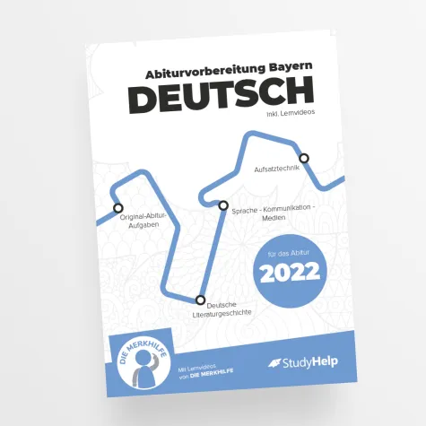 Bild: Deutsch-Abitur in Bayern 2022 - Neues Arbeitsheft - Kostenlose Lernvideos via QR-Code