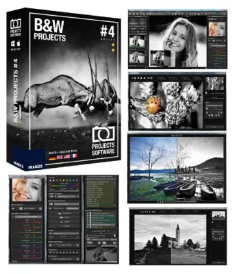 Bild: Schwarz-Fotosoftware - Black & White projects 4 - präzise Schwarzweiß-Bildentwicklung und Kunst in Monochrom