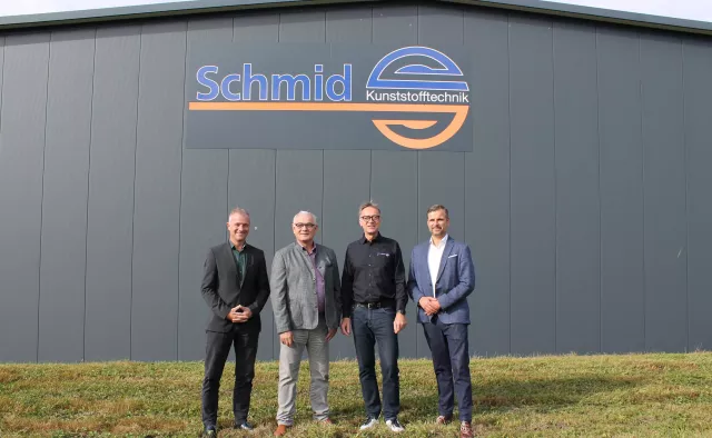 REGIO Plus GmbH neue Gesellschafterin der Schmid GmbH Kunststofftechnik Bild: REGIO Plus GmbH neue Gesellschafterin der Schmid GmbH Kunststofftechnik