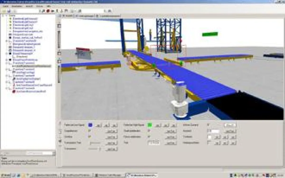 In der Software taraVRcontrol von tarakos lassen sich Antriebe und Lichtschranken sowie weitere verschiedene Aktorik- und Sensorik-Komponenten eingefügen und mit SPS-Werten verbinden