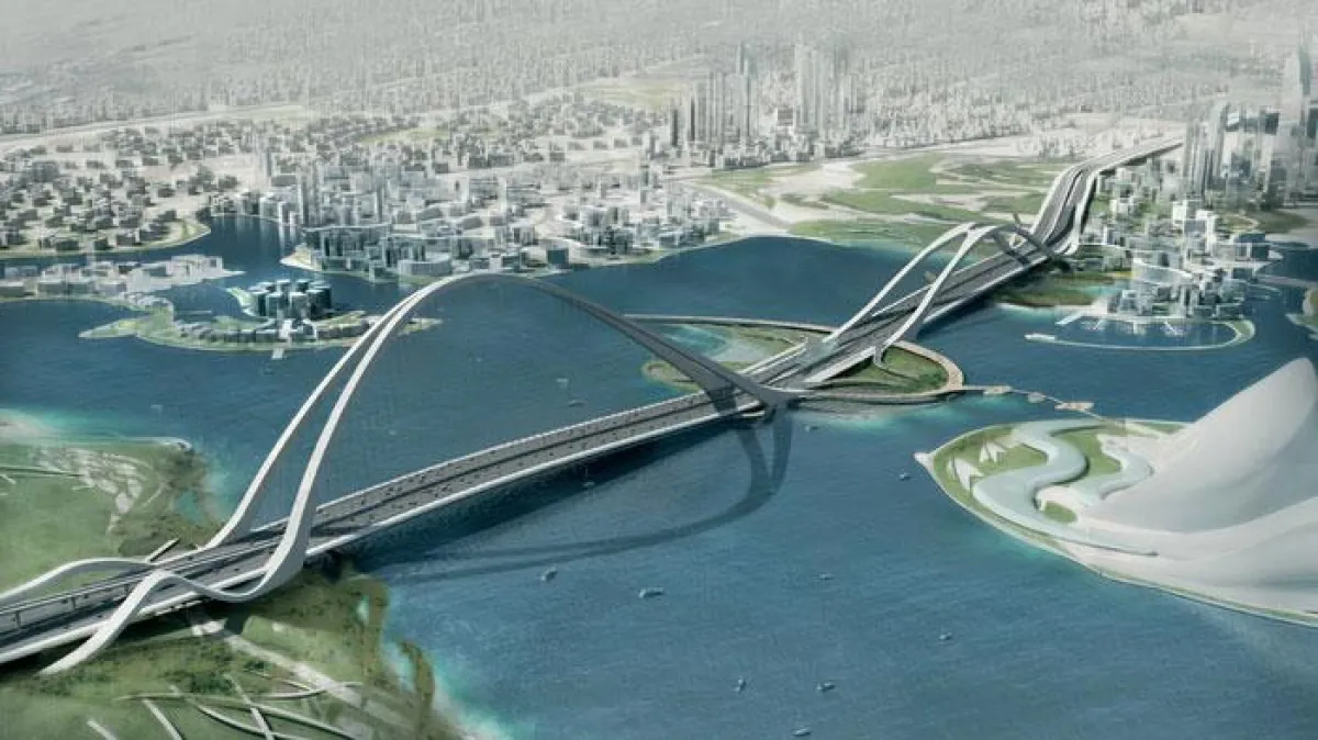 Zukunftsprojekt Bogenbrücke Dubai