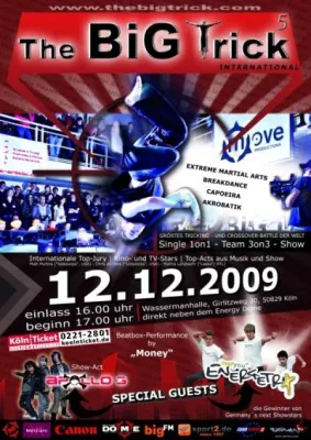 Bild: The BiG Trick 5 international am 12.12.2009 in Köln - mehr als 30 Teilnehmer aus 14 Nationen