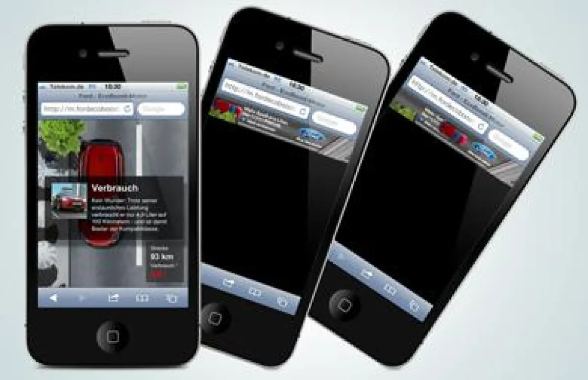 Mobile Banner und interaktive Mobile Website (m.fordecoboost.de)