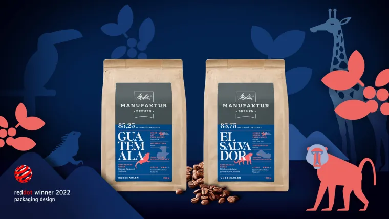 Bild: HAJOK Design gewinnt einen Red Dot Award für das Design der Melitta Manufaktur Kaffees