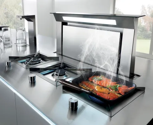 Dunstabzugshaube schlägt Küchenmief: Jetzt bekommt der Dunst sein Fett weg Bild: Dunstabzugshaube schlägt Küchenmief: Jetzt bekommt der Dunst sein Fett weg