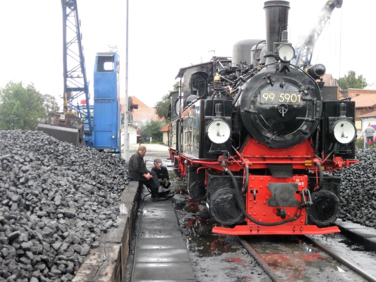 Bald mit Wasserstoff-Antrieb? Lok der Harzer Schmalspurbahnen (Foto: ZUGhören)