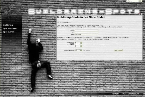 Bild: Buildering-Spots.de - Unsere ersten 100 Spots. Weiter geht’s…