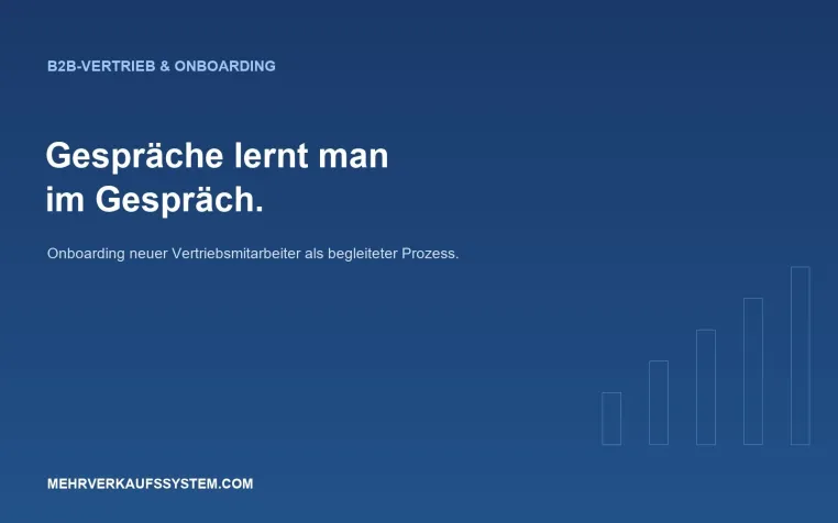 Onboarding im technischen Vertrieb: Philipp Zurr rät zu Begleitung statt Einführungstag Bild: Onboarding im technischen Vertrieb: Philipp Zurr rät zu Begleitung statt Einführungstag