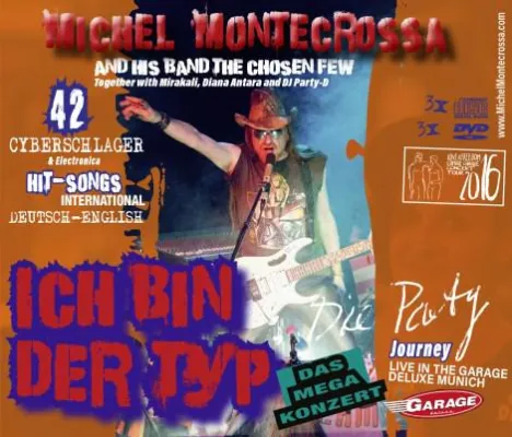Bild: Mega CD-DVD-Box ‘Ich Bin Der Typ – Die Party Journey’ mit Michel Montecrossa Cyberschlager & Electronica Hits