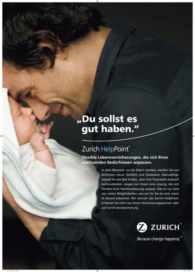 Die Zurich Kampagne startet mit starken, emotionalen Motiven