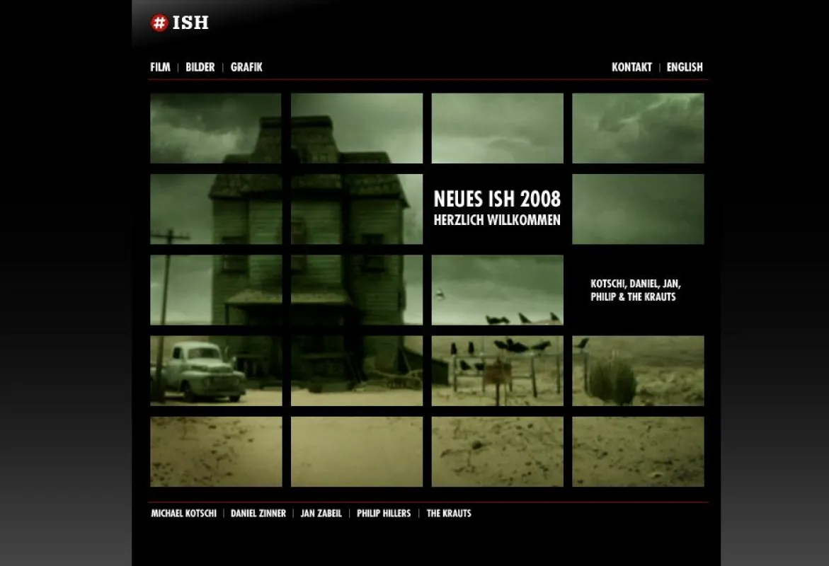 Die Startseite der neuen Website unter ish.fm