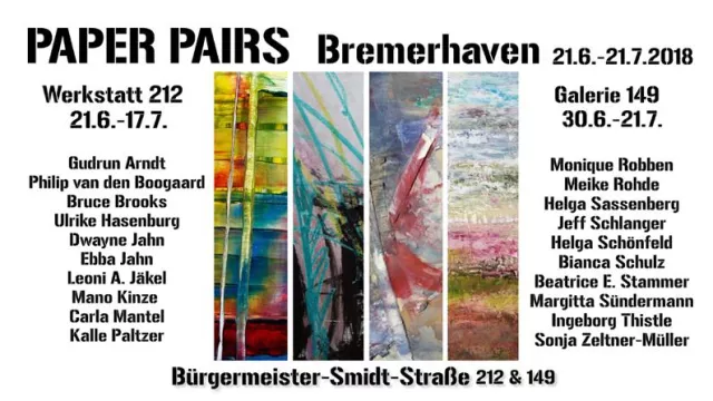 Bild: Ausstellung PAPER PAIRS in Bremerhaven 21.6.-21.7.2018