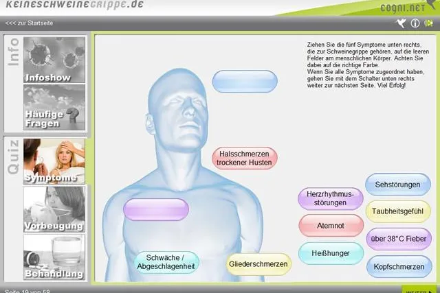 Bild: Neue Version des kostenlosen E-Learnings gegen die Schweinegrippe von cogni.net