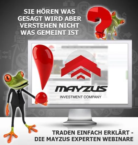 Die MAYZUS Experten Webinare – Traden verständlich erklärt Bild: Die MAYZUS Experten Webinare – Traden verständlich erklärt