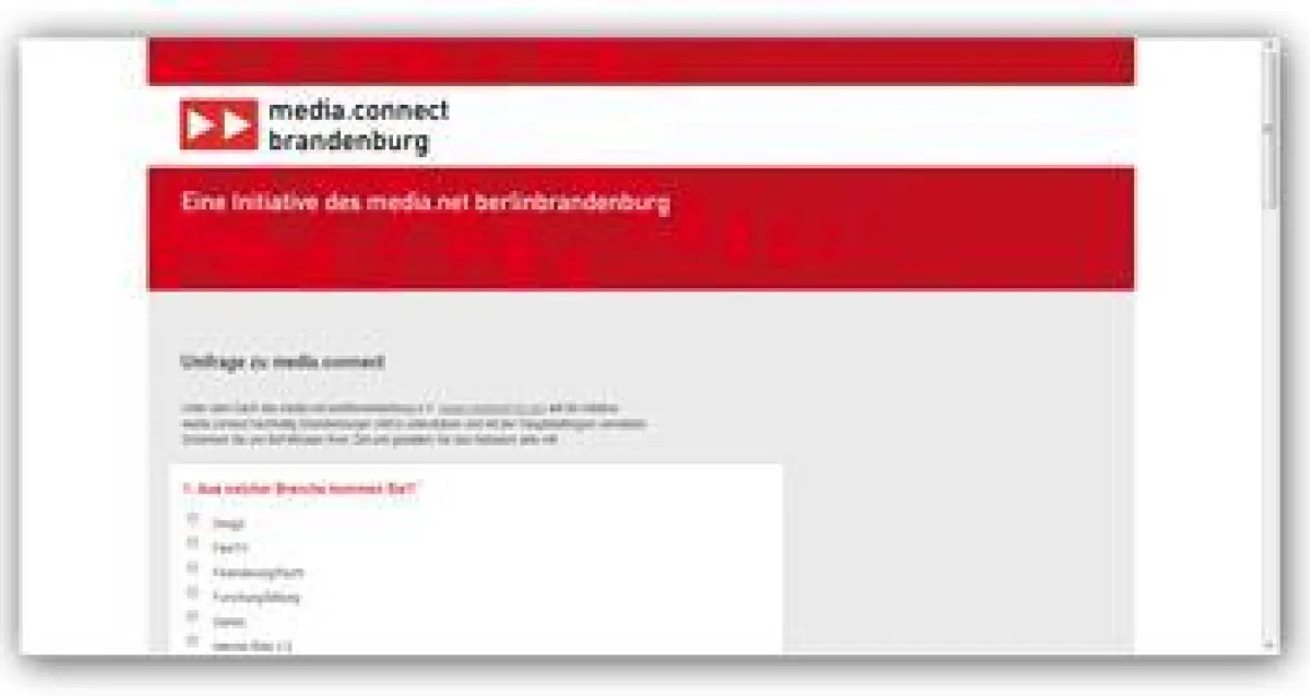Online-Umfrage: Was erwarten Brandenburger Medienunternehmen?