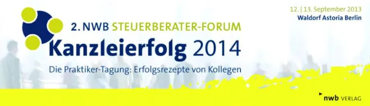 Kanzleierfolg 2014: Die Praktiker-Tagung des NWB Verlags Bild: Kanzleierfolg 2014: Die Praktiker-Tagung des NWB Verlags