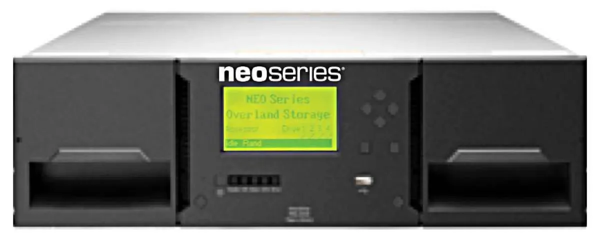Speichert platzsparend bis zu 1,2 PB: Die Tape-basierte NEOxl 40-Lösung von Overland-Tandberg.