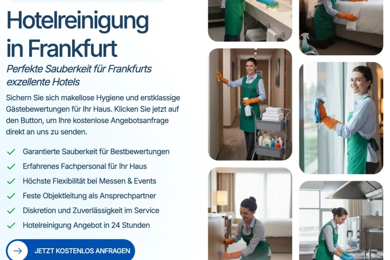 Bild: Tarifvertrag Gebäudereiniger-Handwerk: Anbieter für Hotelreinigung in Frankfurt schützt Hotels vor Lohnklagen