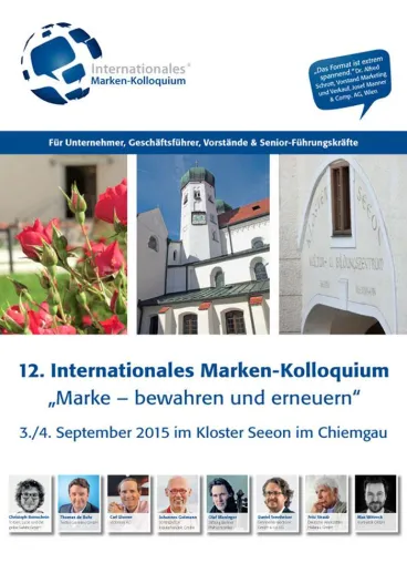 12. Internationales Marken-Kolloquium fokussiert das Bewahren und Erneuern der Marke Bild: 12. Internationales Marken-Kolloquium fokussiert das Bewahren und Erneuern der Marke
