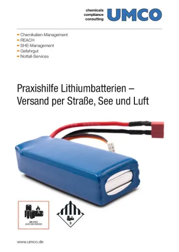 Bild: Das Faltblatt zum Transport von Lithiumbatterien bekommt ein Update