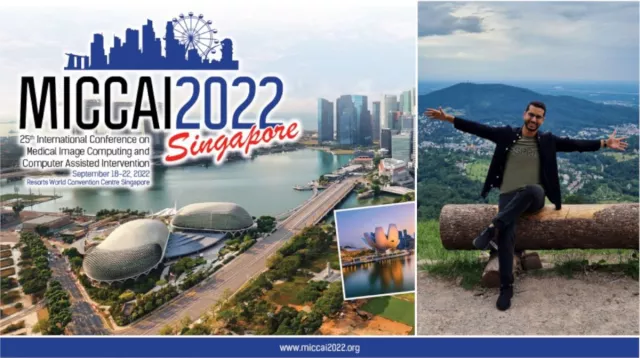 Bild: Ramy Zeineldin von der Hochschule Reutlingen gewinnt MICCAI BraTS Challenge in Singapore