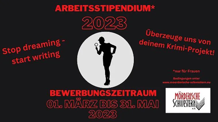 Bild: Ausschreibung: - Arbeitsstipendium der Mörderischen Schwestern 2023