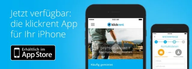 Bild: klickrent erobert die Smartphones seiner Kunden