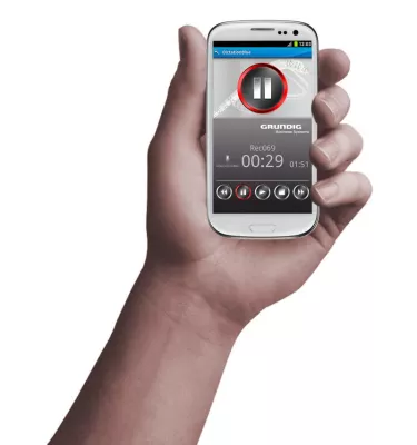 Bild: Diktier-App „Dictation Blue“: Jetzt auch verfügbar für Android-Smartphones