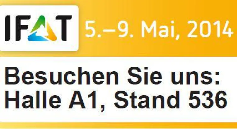FLOTTWEG AUF DER IFAT 2014 Bild: FLOTTWEG AUF DER IFAT 2014