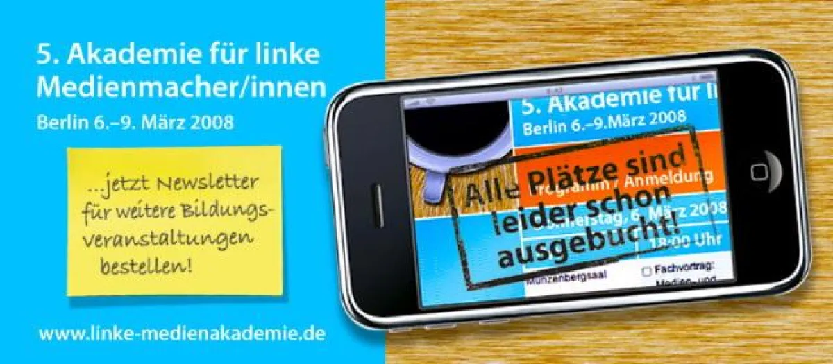 5. Linke Medienakademie ausgebucht