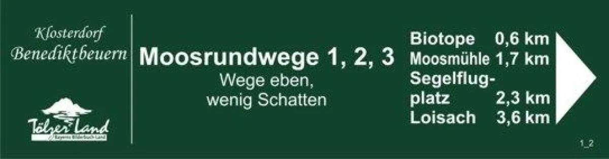 neues Wanderwegschild