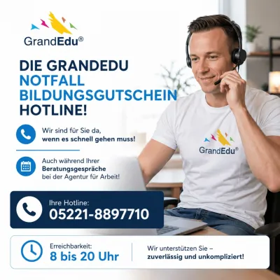 Bild: Schnelle Hilfe im entscheidenden Moment: GrandEdu richtet Notfall-Bildungsgutschein-Hotline ein