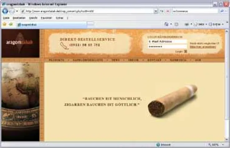 Bild: Rauchen ist menschlich, Zigarren rauchen ist göttlich