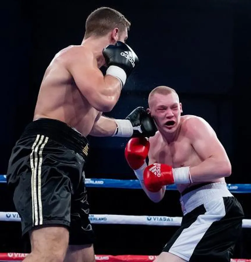 Leon Bunn im Boxkampf