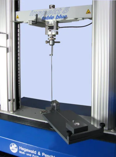 Belastungstest für chirurgische Fäden Bild: Belastungstest für chirurgische Fäden