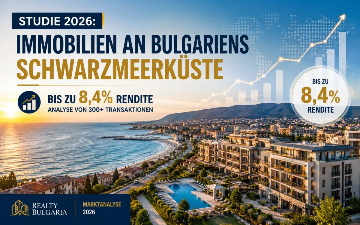 Studie 2026: Immobilien an Bulgariens Schwarzmeerküste bringen bis zu 8,4% Rendite