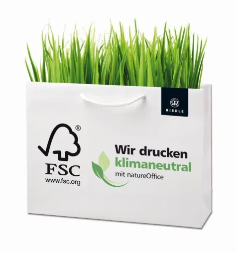EU Richtlinie zur Vermeidung von Plastiktüten - Spezialist für Papiertragetaschen RIEDLE bietet Lösung an Bild: EU Richtlinie zur Vermeidung von Plastiktüten - Spezialist für Papiertragetaschen RIEDLE bietet Lösung an
