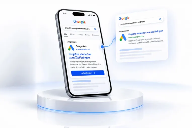 Bild: SEO, KI-Sichtbarkeit und Google Ads: Wie aus Aufmerksamkeit passende Anfragen werden