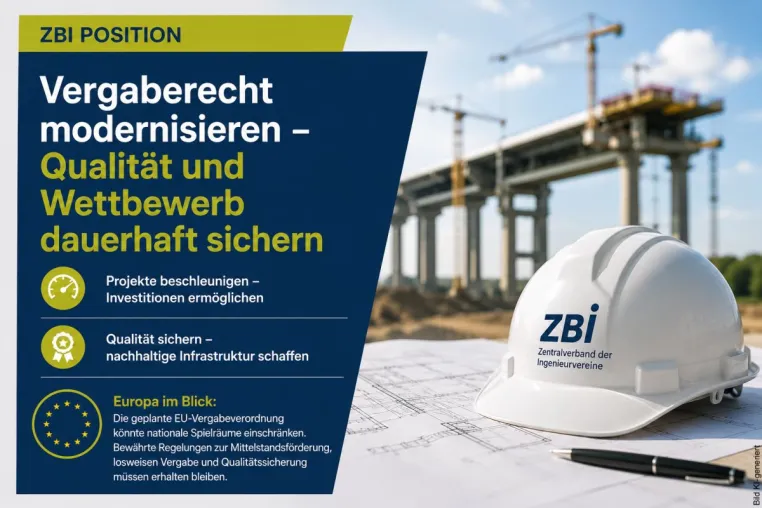 Bild: ZBI: Vergaberecht modernisieren - Qualität und Wettbewerb dauerhaft sichern