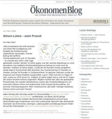 Bild: INSM ÖkonomenBlog - Die Stimme der ökonomischen Vernunft