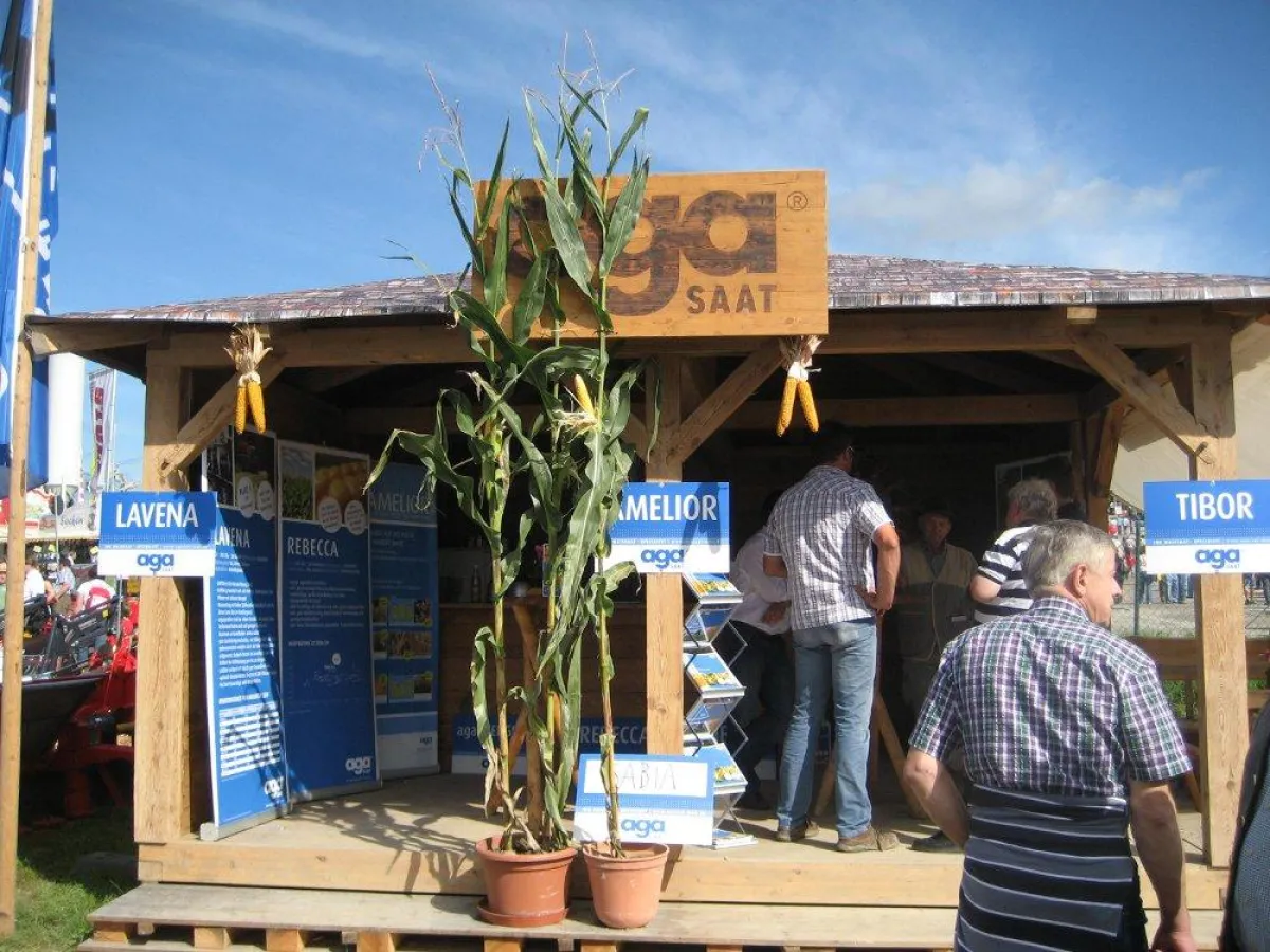 Der agaSAAT Messestand fand großen Zuspruch
