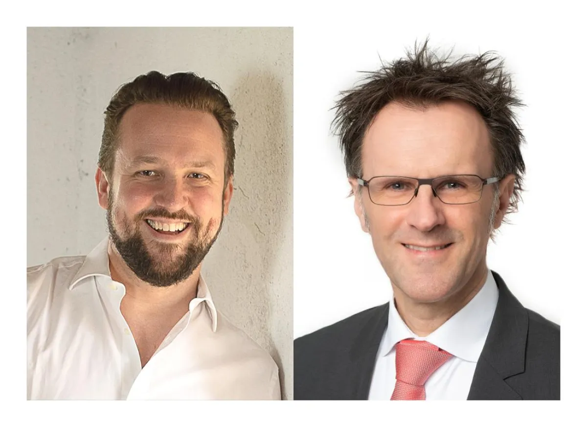 Prof. (FH) Dr. Michael Roither (li.) und Dr. Wolfgang Kuzmits (r.)