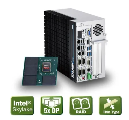 Industrielles Embedded System mit AMD E9175 Grafikerweiterung Bild: Industrielles Embedded System mit AMD E9175 Grafikerweiterung