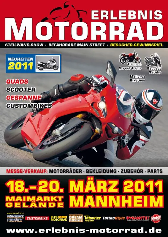 ERLEBNIS MOTORRAD – ab 2011 in Mannheim