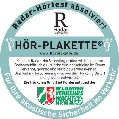 Bild: DIE HÖR-PLAKETTE: NEU IN DEUTSCHLAND
