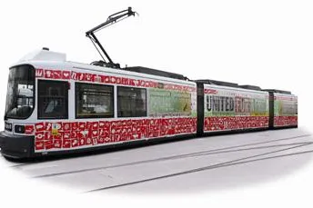 Bild: UNITED FOR AFRICA TRAM OPENING – GET ON IT!