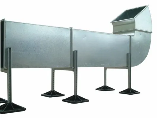 Bild: MEZ-BIGFOOT – Aufstellung von Geräten und Luftleitungen auf Flachdächern