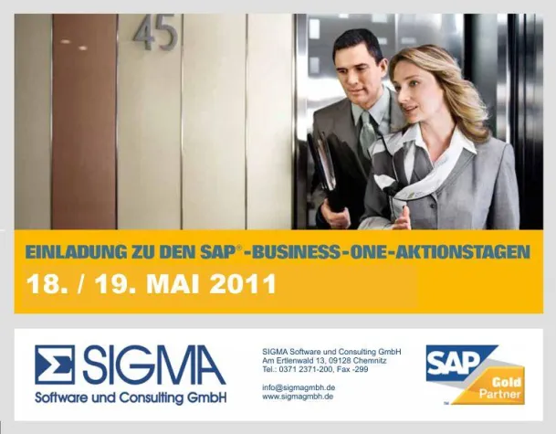 SAP Business One Aktionstage 2011 mit Inhalten für Handel und eCommerce Bild: SAP Business One Aktionstage 2011 mit Inhalten für Handel und eCommerce