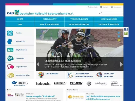 Bild: rollstuhlsport.de im neuen Look