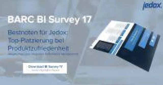 Bild: Bestnoten für Jedox im BARC BI Survey 17